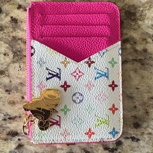 Multicolor card case **Not Branded**